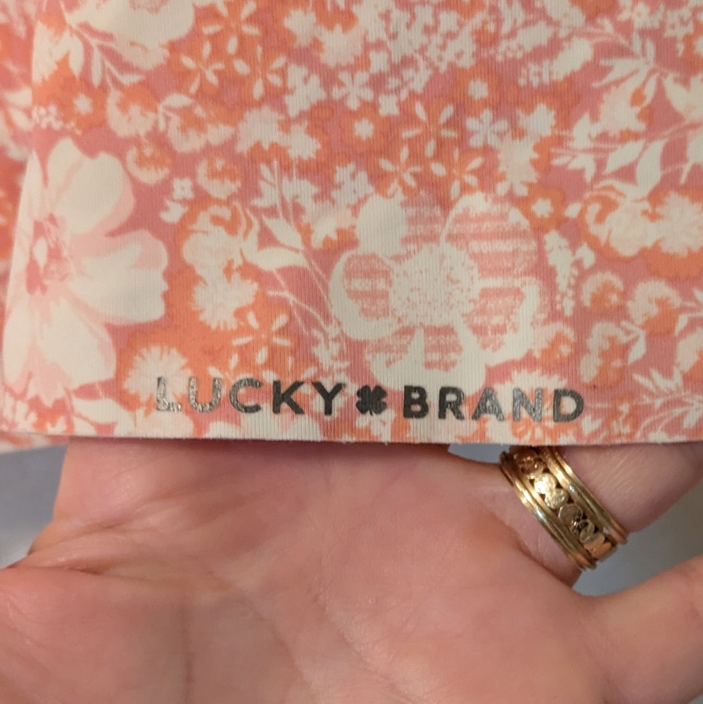 Lucky Brand Floral Pink Women's Top - Picture 4 of 4
